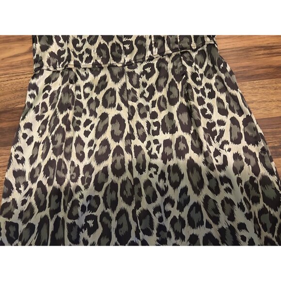 Arden B Strapless Silk Leopard Print Dress Sz S Animal Print Y2K Body con Cockta - Picture 16 of 16